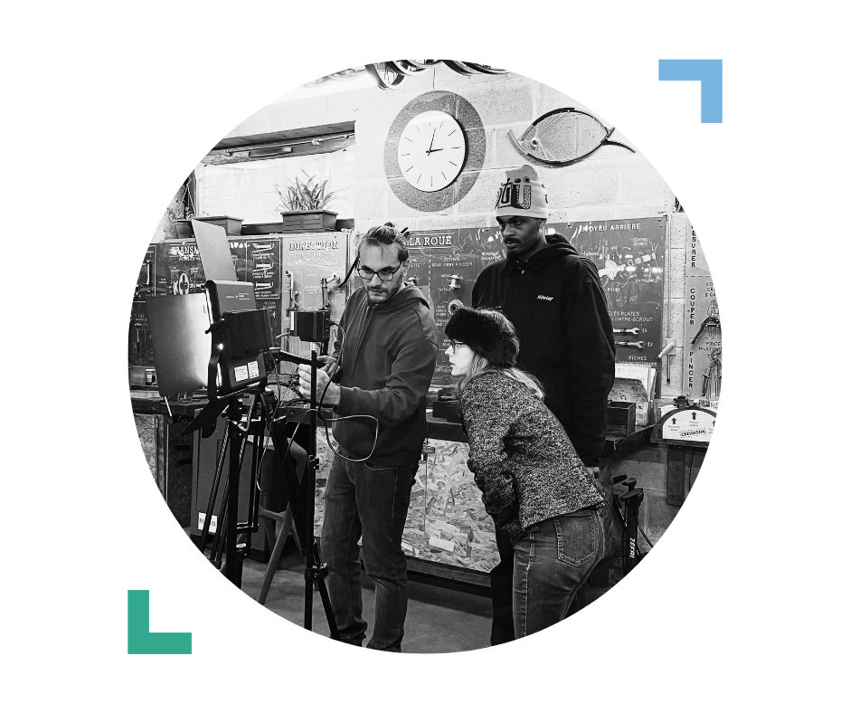 Le Vlipp, média vidéo associatif à Nantes, en train de donner des conseils vidéos